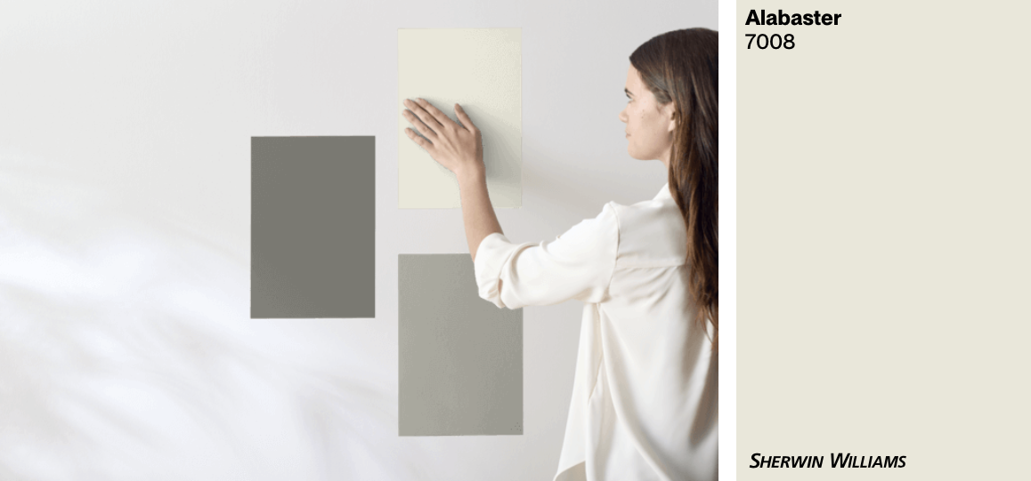 Sherwin Williams Color Sample -Alabaster