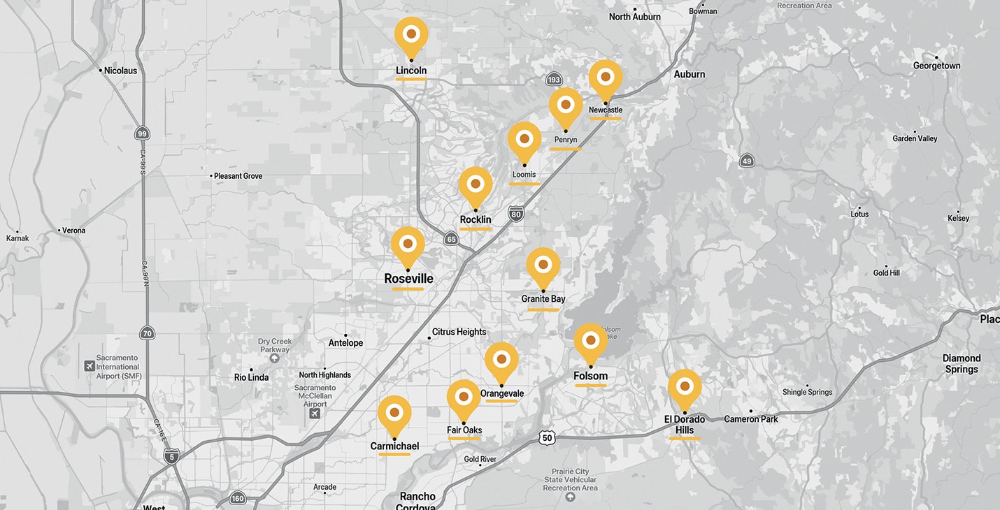 map of roseville area